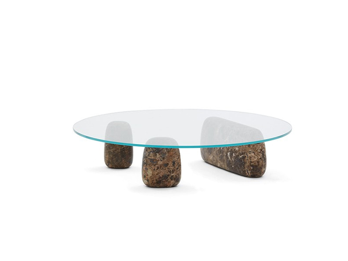 De Padova Ishi Coffee Table Stone Round