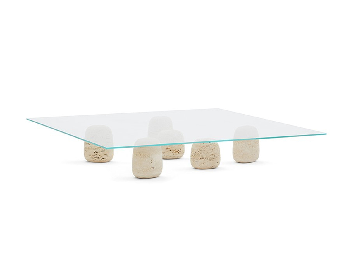 De Padova Ishi Coffee Table Stone Squared