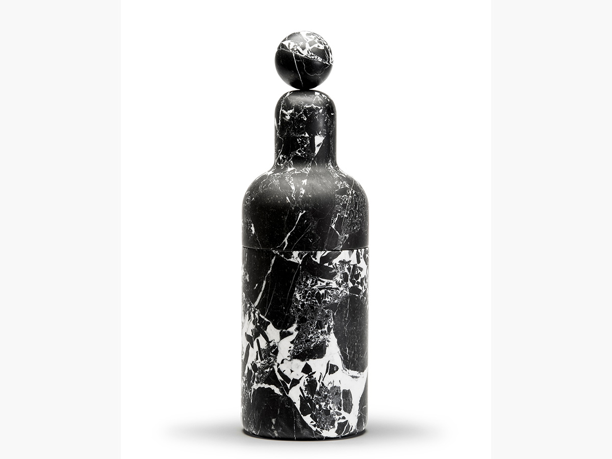 Editions Milano Cooler Bottle-Holder In Marble