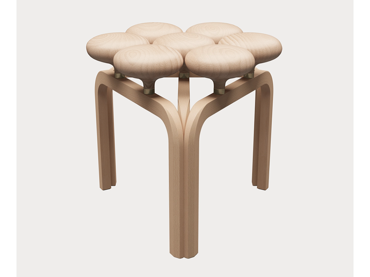 Fritz Hansen Utzon Stool 