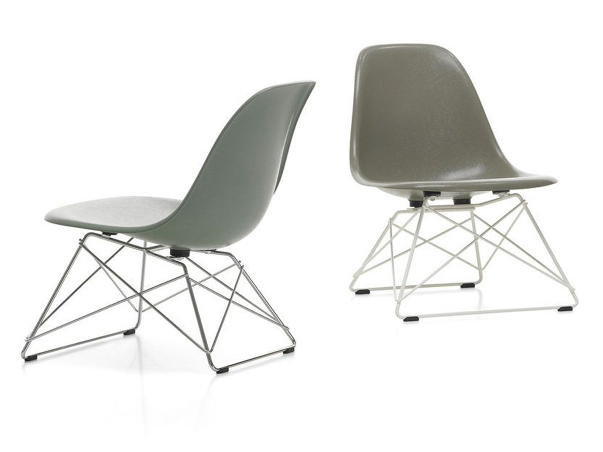 Eames Fiberglass Side Chair LSR Poltroncina