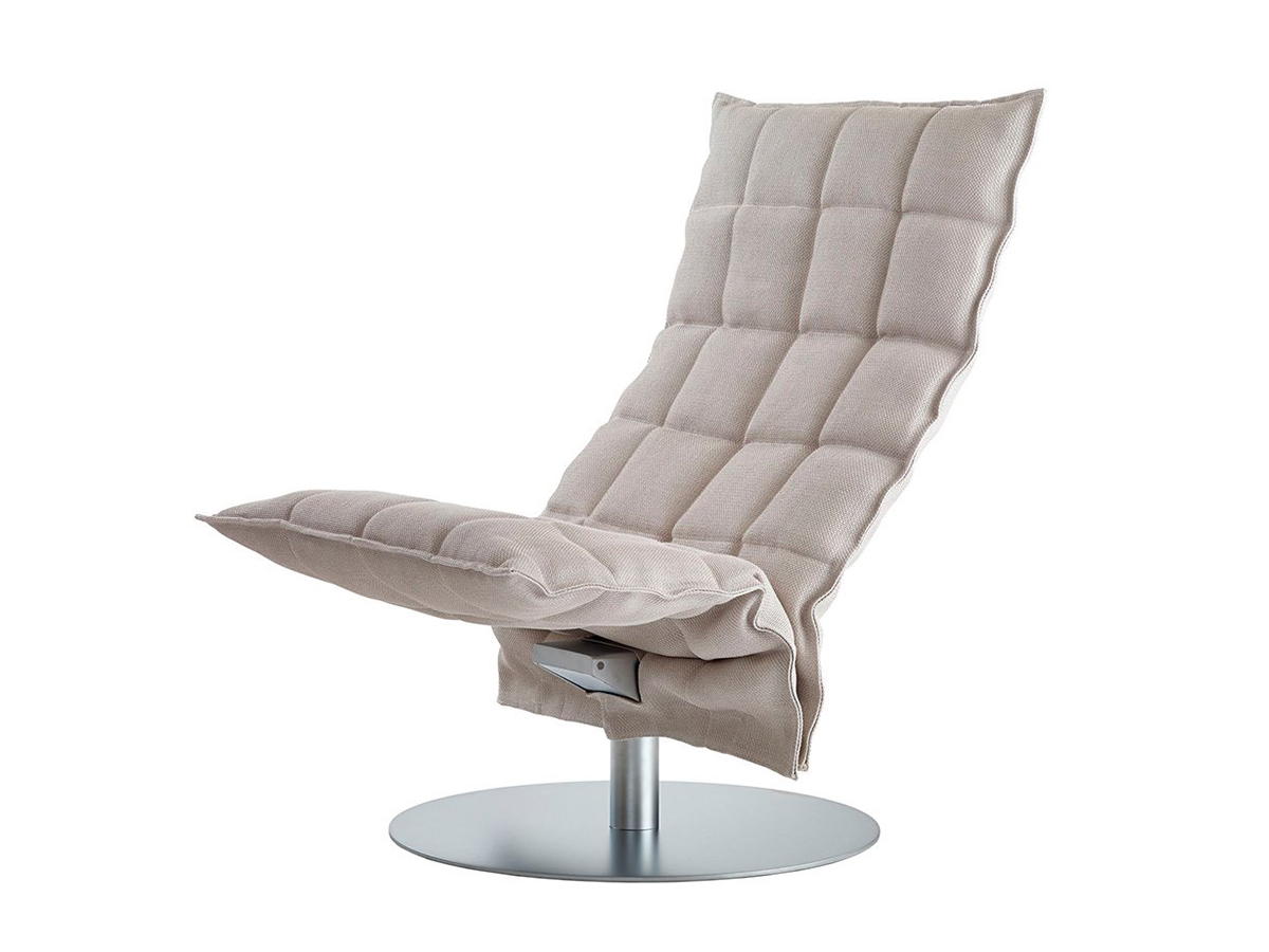 Woodnotes K Chair Poltrona Stretta con Base Rotonda