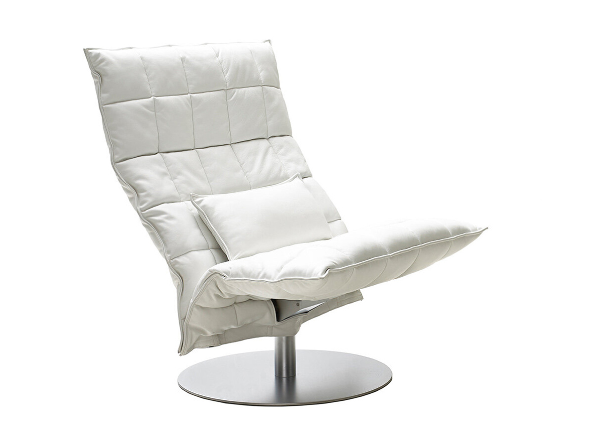 Woodnotes K Chair Poltrona Larga con Base Rotonda